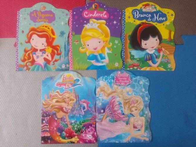 Coleção 5 Livros Infantis Ilustrados para Meninas com 16 Páginas cada um Ciranda Cultural