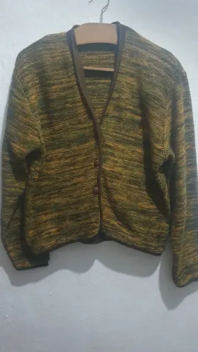 Cardigan de lã mesclado