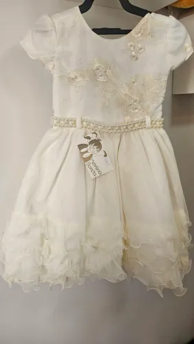 Vestido festa creme 