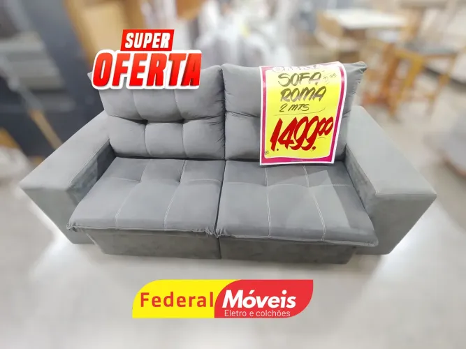 Sofá Retrátil e Reclinável 2,00m Suede Campeão de Vendas - Entregamos