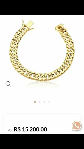 Pulseira de ouro italiano 18 K