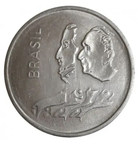 Moeda de 1 Cruzeiro comemorativa Sesquicentenário (MBC) 