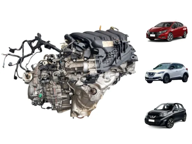 Motor parcial Nissan 1.6 16V kicks versa march 2020