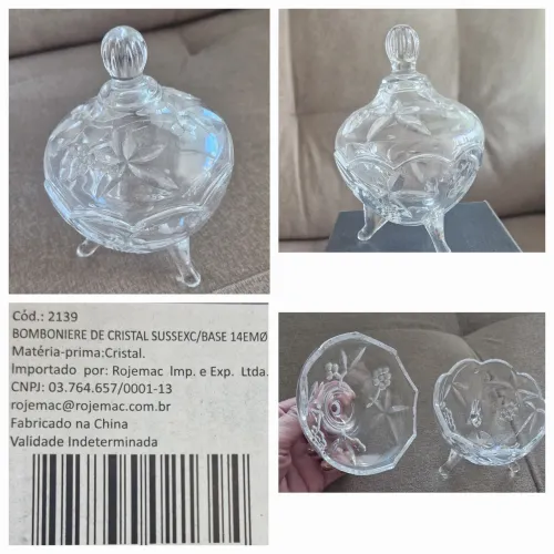 Bomboniere de Cristal Sussexc base 14MO