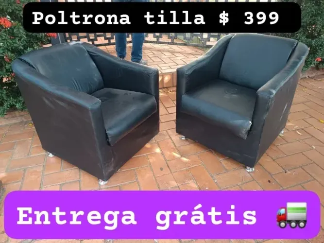 Poltrona Para Escritório Nova No Courino 