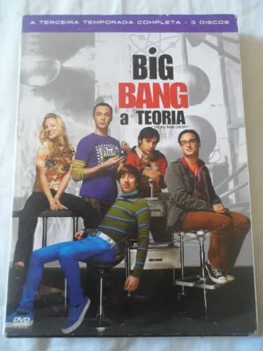 DVD Big Bang A Teoria terceira temporada completa 3 discos dvd nacional e original