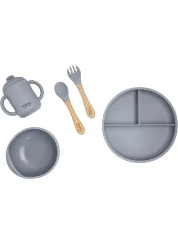 Conjunto de talheres e pratos para bebê Freso- Novo