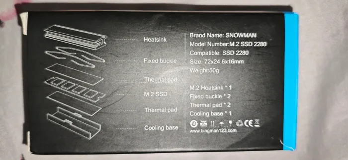 Dissipador de calor nvme 