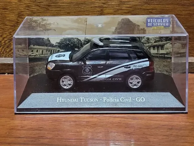 Hyundai Tucson - Polícia Civil GO - Coleção Veículos de Serviço do Brasil - Miniatura 1/43