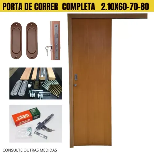 kit porta correr para banheiro - frete a/c cod 5çp