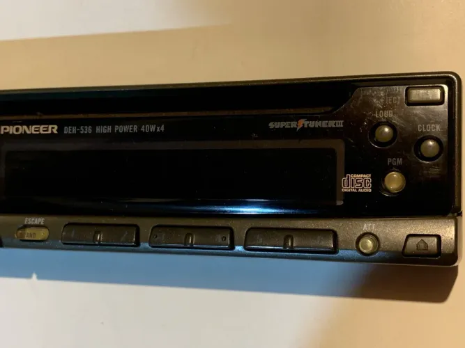 Frente (Painel) CD Player Pioneer DEH-536 Old School 