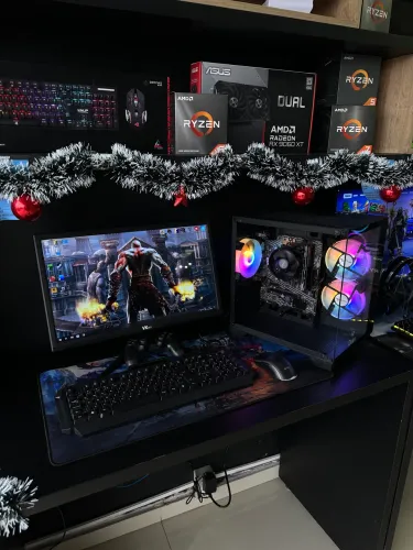 Pc Gamer Completo Ryzen 5  tudo novo lacrado com Garantia de 1 ano 