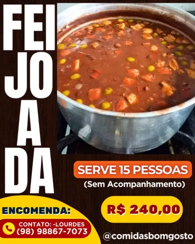 Feijoada para Confraternização 
