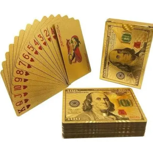 Baralho de Cartas Dourado - 100% Novo!