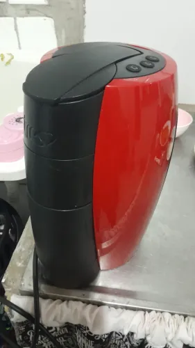 Cafeteira expresso lov automática vermelha 3 corações