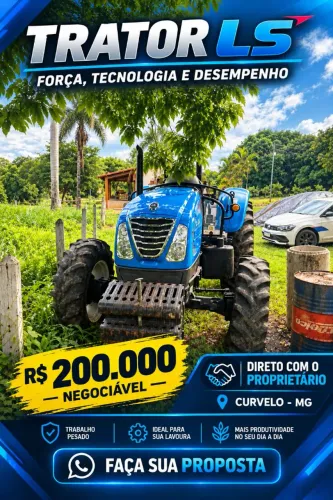 Trator LS Plus 100 4x4 105CV - Curvelo MG - R$ 200 Mil