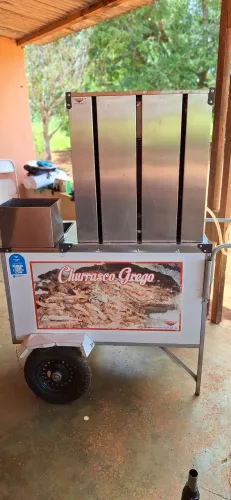 Carrinho de churrasco grego a Gás.