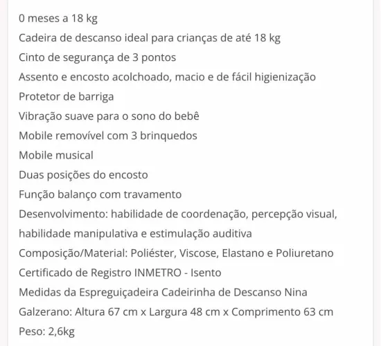 Cadeira de Descanso