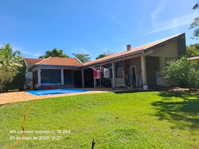 Chácara de 1.400,00 m2 no Recanto Tibagi em Ibiporã, casa e piscina, fundos rio Tibagi.