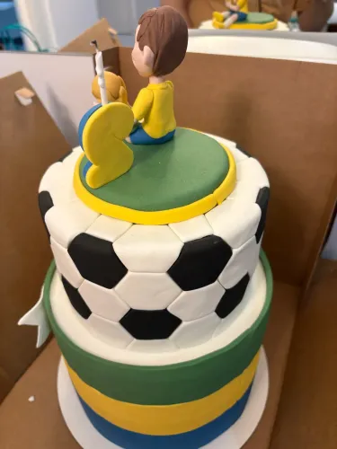 Bolo fake copa do mundo 
