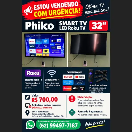Vendo TV Philco Semi Nova.