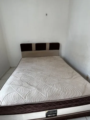 Cama Box Casal + Cabeceira Estofada