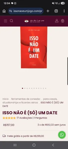 Jogo ISSO NÃO É SÓ UM DATE