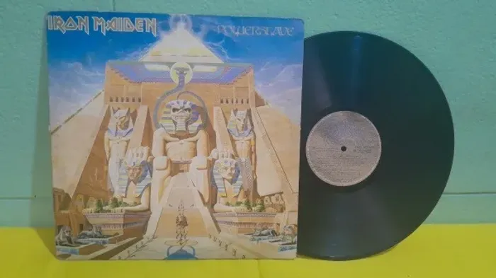 lp Vinil Powerslave Iron Maiden 1984 Nacional ZERADAÇO Obra-prima