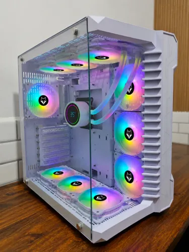 KIT Gamer RGB Gabinete WaterCooler e Fans