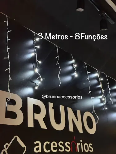 cascata de Led cortina de Led Natal 3 metros 8 funções 
