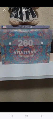 Lápis de cor brutfuner, 260 cores