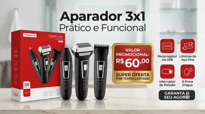 Aparador 3x1 recarregavel