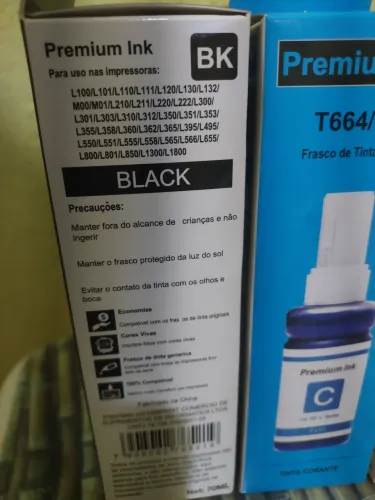 Tintas pra impressora Epson Ecotank L 355/L4250