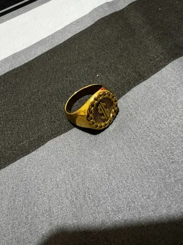 ANEL BANHADO OURO 18K