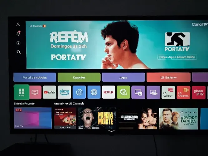 Smart TV 4K LG NanoCell 55" - 55NANO80TSA, Alexa, Cont. Smart Magic e Wi-Fi