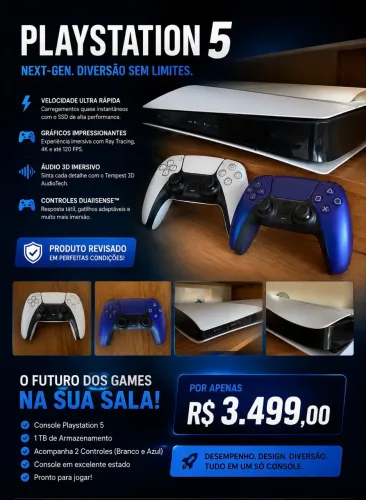 PlayStation 5 excelente condição