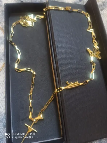 Corrente 18k quilates banhada a ouro. *13