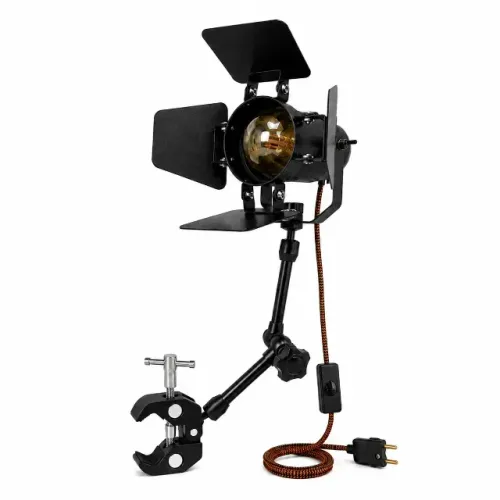 Luminária Articulada Estilo Cinema com Garra
