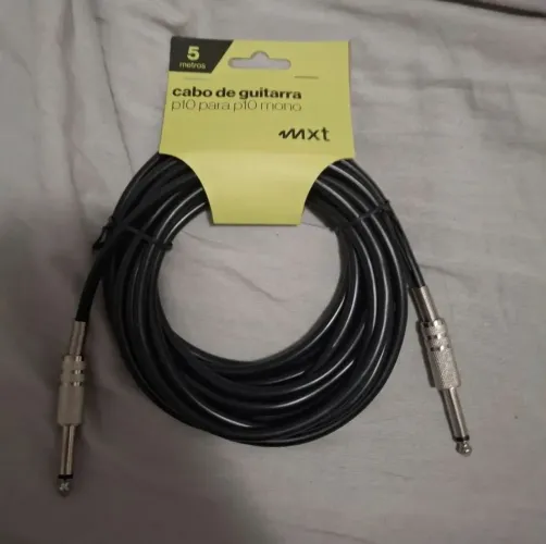 cabo p10/p10 marca mxt para instrumento musical elétrico