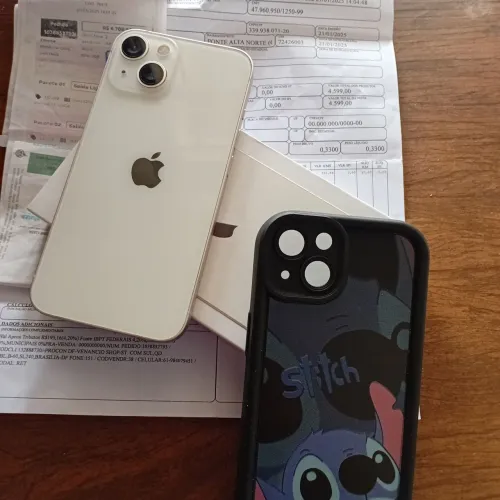 Iphone 13 128 gigas 10 meses de uso com nota fiscal aceita troca em iphone 15 ou sansung S