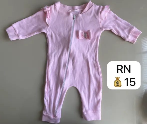 Macacão bebê menina RN