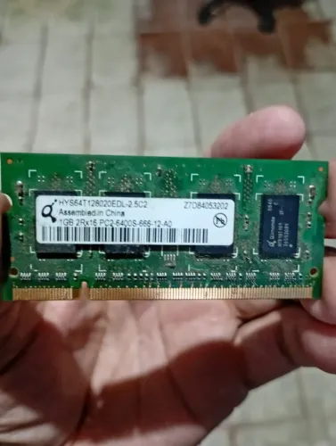 memoria de notebook 1 giga ddr2