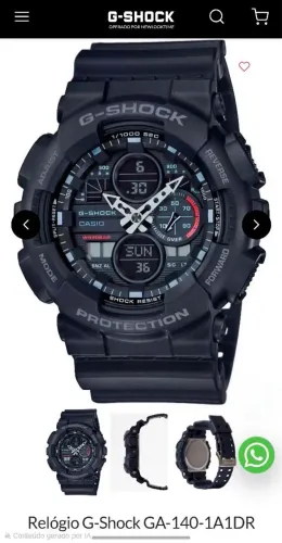 Relógio G Shock GA-140-1A1DR