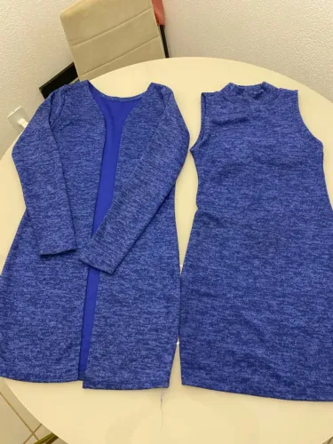 Vestido com casaco