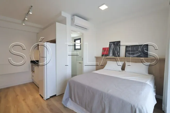 Studio disponível para locação no bairro da Vila Madalena ele contém 24m² e 1 dorm.