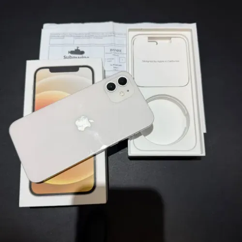 iPhone 12 128GB Branco! Impecável! Nunca mexido! Acc cartão! Dou BRINDES! Oportunidade!