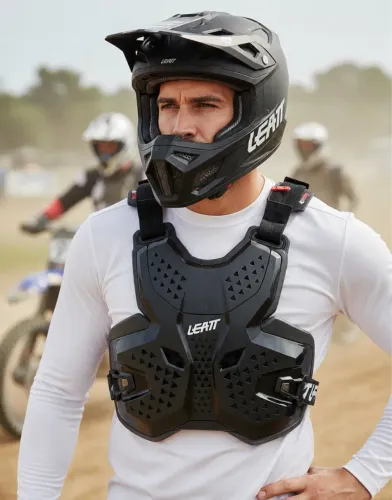 Colete Leatt 3.5 - Protetor Peitoral e Costas para Motocross Trilha Enduro