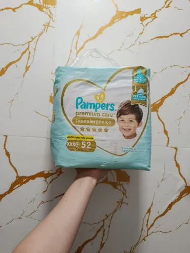 Fralda Pampers Premium Care XXXG 52 unidades