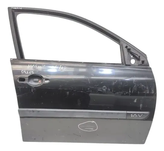 Porta Dianteira Direita Megane 2006 2012 Preto C Friso Avaria Preto