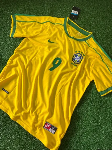 Camisa Brasil Titular 1998 - Ronaldo #9
